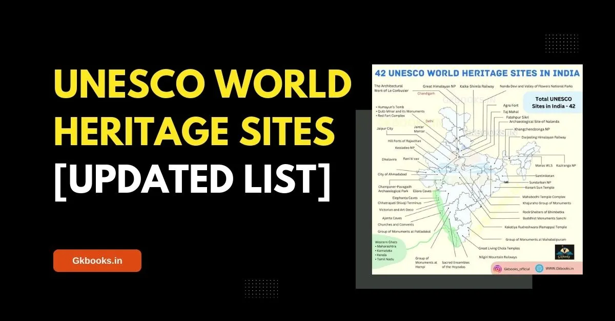 42 UNESCO World Heritage Sites In India 2023 With MAP