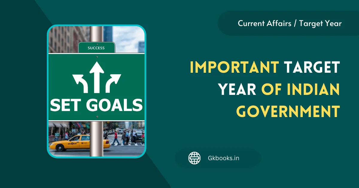 Important Target Year of Indian Government Important Target Year of the Indian Government