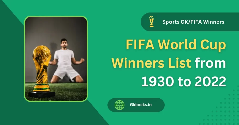 FIFA World Cup Winners List from 1930 to 2022 PDF