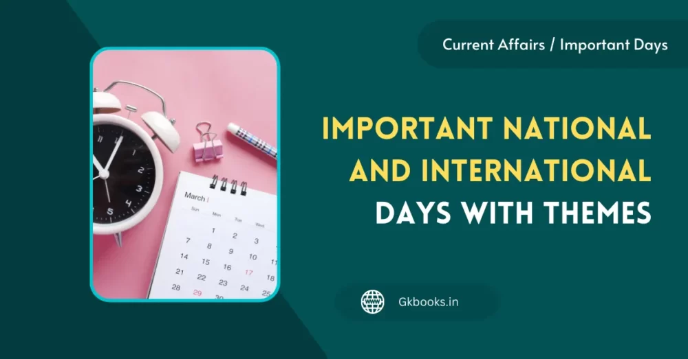 Important Days and Themes Important days and Themes