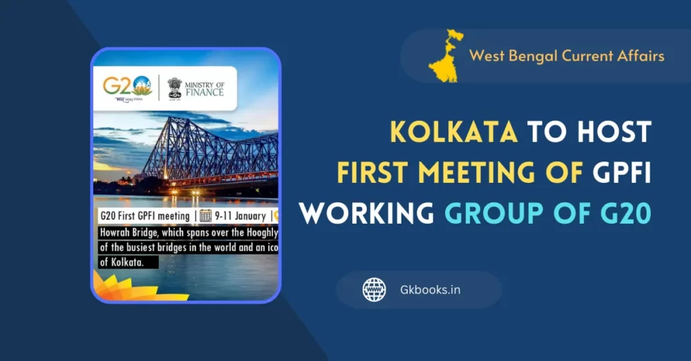 Kolkata Kolkata to host first Meeting of GPFI Working Group of G20