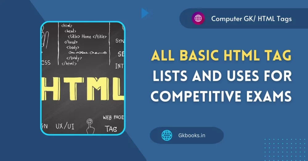 All Basic HTML Tag Lists and Uses for Competitive Exams