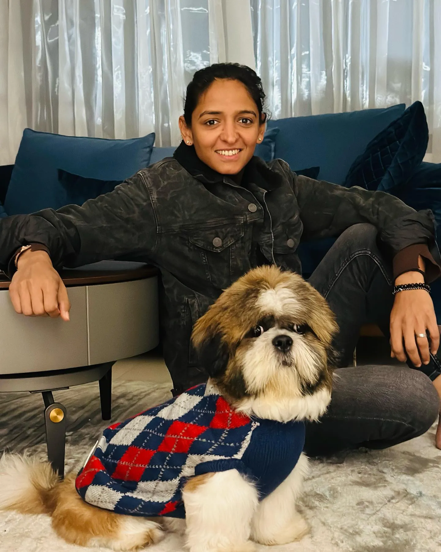 Harmanpreet Kaur Harmanpreet Kaur with her Puppy