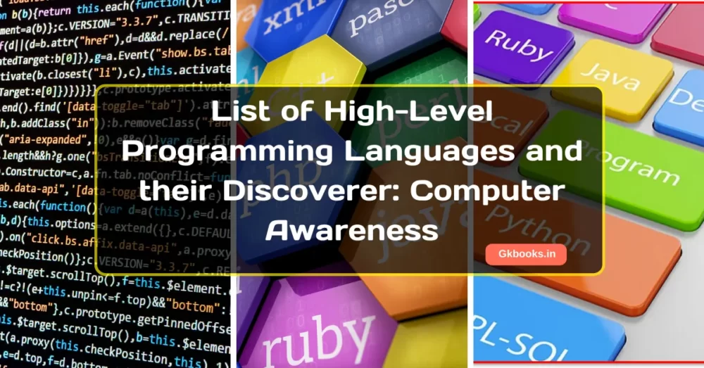 List of High-Level Programming Languages and their Discoverer