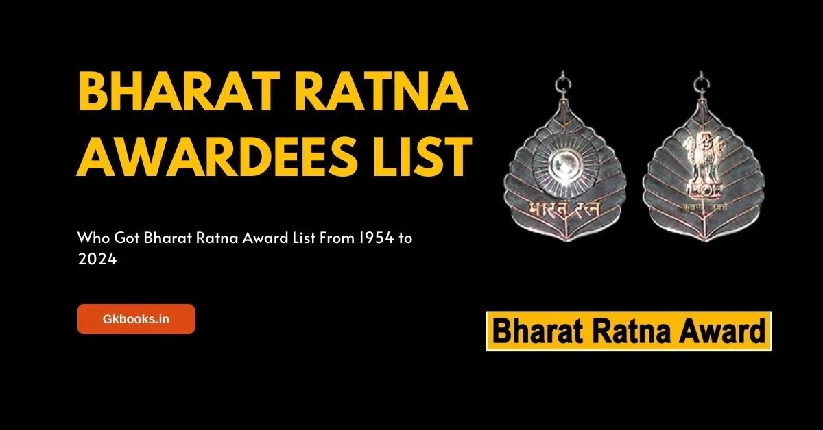 Who Got Bharat Ratna Award List From 1954 To 2024