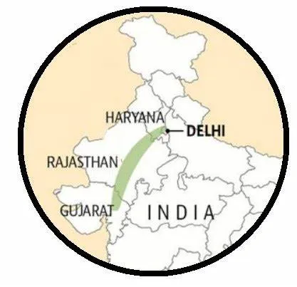 Aravalli Range Location