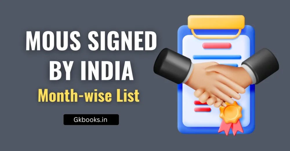Important MoUs Signed by India