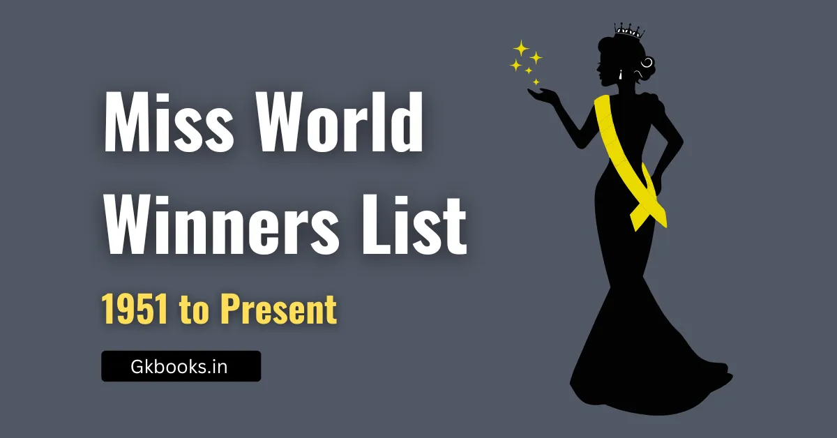 Miss World Winners List