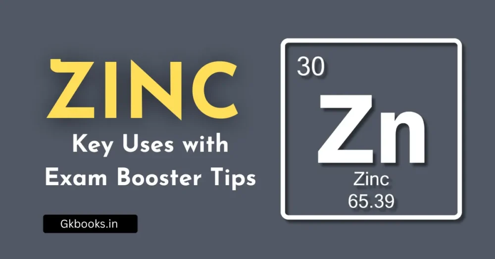 Major Uses of Zinc – Exam-Focused Points