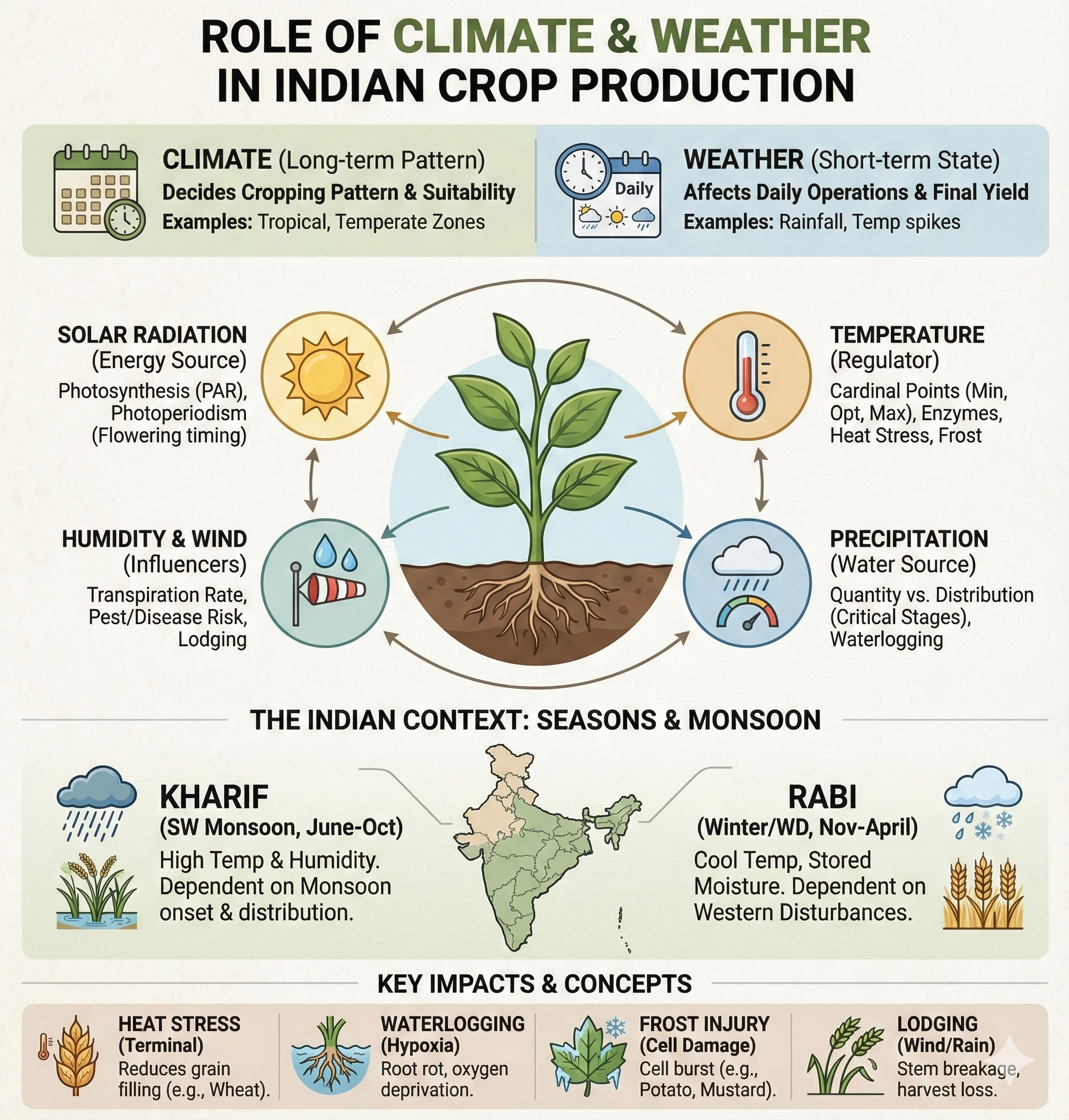 Role of Climate and Weather in Crop Production Role of Climate and Weather in Crop Production