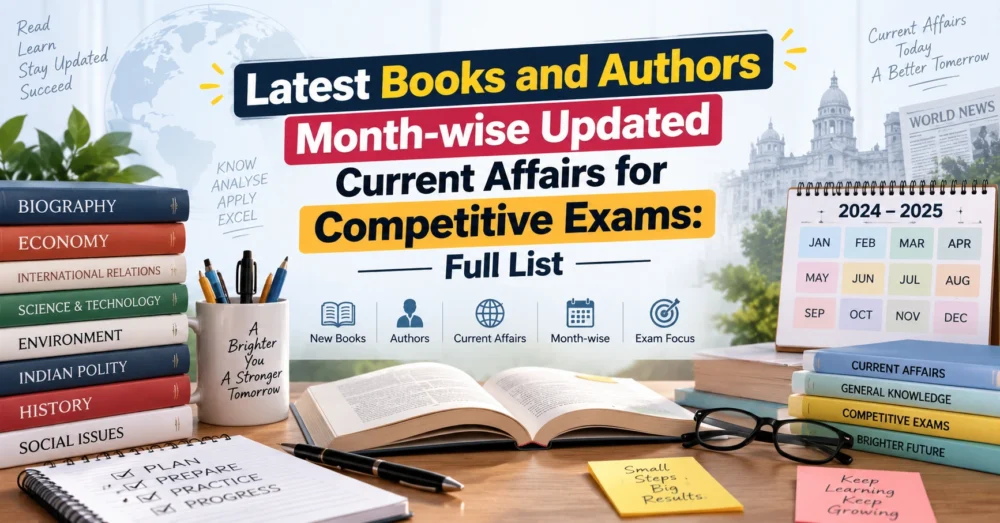 Latest Books and Authors Current Affairs for Competitive Exams